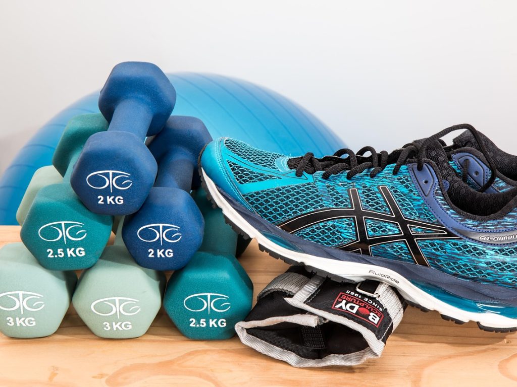 Dumbbells, shoes, sneakers — Inventor of Treadmill